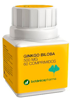 Дієтична добавка BotanicaPharma Ginkgo Biloba 500 мг 60 таблеток (8435045200139)