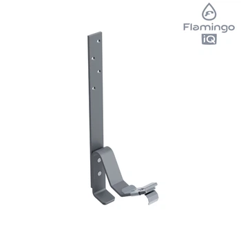 Кронштейн (тримач) ринви металевої довгий прихований Flamingo IQ 135/80 система L-210 Графітовий