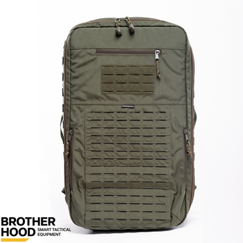 Рюкзак для дронов защитный тактический универсальный для силовых структур Brotherhood олива L 30л TR_BH-ZRD-01OL