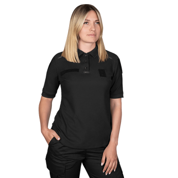 Поло футболка женская тактическая универсальная рубашка для полицейских Camotec CG Pani Paladin Черный S TR_7179(S)