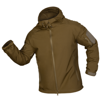 Куртка тактична демісезонна чоловіча для силових структур Stalker SoftShell Койот (7346), L TR_7346-L