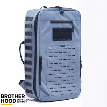Рюкзак для дронов защитный тактический универсальный для силовых структур Brotherhood Серый L 30л TR_BH-ZRD-01G