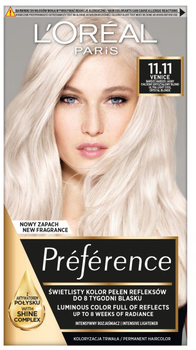 Фарба для волосся L'Oreal Paris Preference фарба для волосся 11.11 Венеція 251 г (3600523018239)