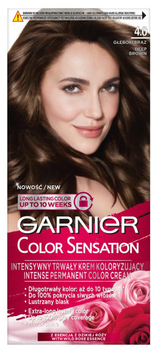 Krem koloryzujący do włosów Garnier Color Sensation 4.0 Głęboki Brąz 163 g (3600541136755)