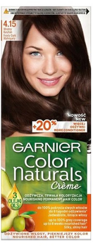 Krem koloryzujący do włosów Garnier Color Naturals Creme 4.15 Mroźny Kasztan 183 g (3600541091863)
