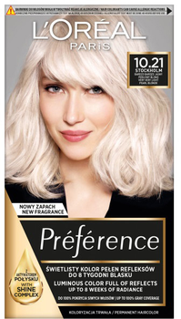 Фарба для волосся L'Oreal Paris Preference 10.21 Стокгольм 277 г (3600010012801)