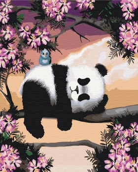 Malowanie po numerach Brushme Śpiąca panda 40 x 50 cm (BS25499)