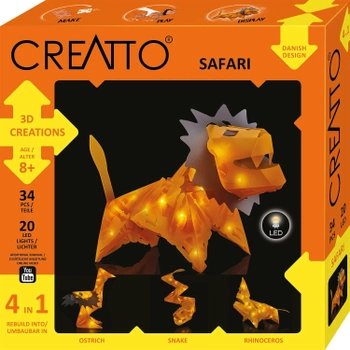 Zestaw puzzli kreatywnych Kosmos Creatto Safari (5700002003553)