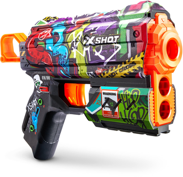 Швидкострільний бластер Zuru X-SHOT Skins Flux Graffiti 8 патронів (193052040619)