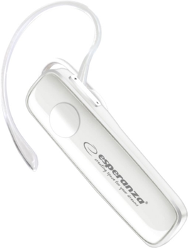 Zestaw słuchawkowy Bluetooth Esperanza EH184W Celebes Biały (5901299947531)