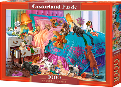 Puzzle Castorland Niegrzeczne szczenięta 1000 elementów (5904438104475)