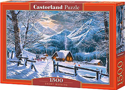 Пазл Castorland Сніжний ранок 1500 елементів (5904438151905)