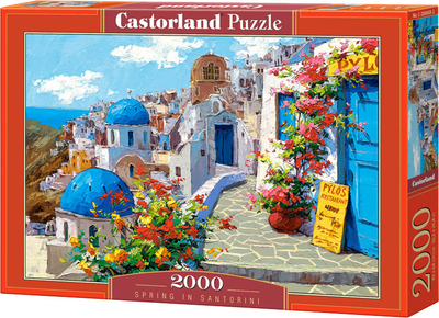 Puzzle Castorland Wiosna na Santorini 2000 elementów (5904438200603)