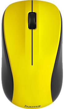 Mysz Hama MW-300 Bezprzewodowy Żółty (4047443479723)