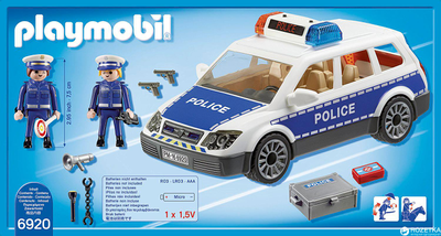 Zestaw konstrukcyjny dla dzieci Playmobil Samochód policyjny (4008789069207)