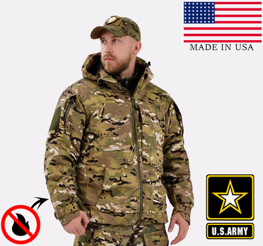 Зимова військова тактична куртка-бушлат M11 Камуфляж Мультикам Multicam SPARTAN розмір 60
