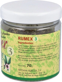 Натуральна добавка Artesania Rumex 3 Hepatico 70 г (8435041041231)