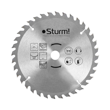 Диск пильный по дереву 200х32 мм 36 зуба Sturm 9020-200-32-36T