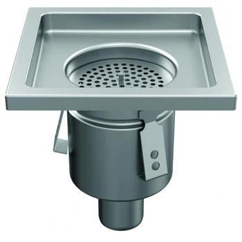 Однокорпусний mini трап Wm200с (вертикальним/горизонтальним) випуском DN75 ATT Inox Drain Wm200/75V1