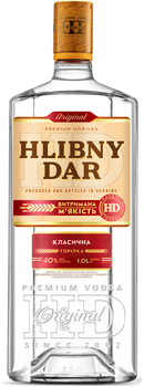 Горілка Хлібний Дар Класична 1 л 40% (4820080722045)