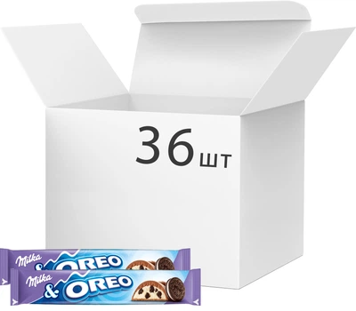 Упаковка батончиков Milka с печеньем Oreo 37 г х 36 шт (7622202043499)