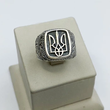 Перстень срібний "Тризуб.Патріот" 21 9,56 г
