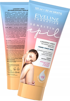 Krem do kompleksowej depilacji Eveline Cosmetics Sensitive Epil łagodny 175 ml (5903416047681)