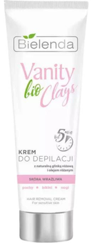 Krem do depilacji Bielenda Vanity Bio Clays z glinką różową 100 ml (5902169039318)