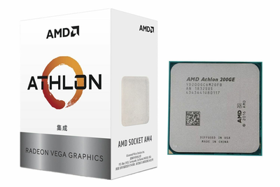 Процесcор AMD Athlon 200GE 3,2 GHz. 2 ядра/4 потока. Soket AM4. Tray