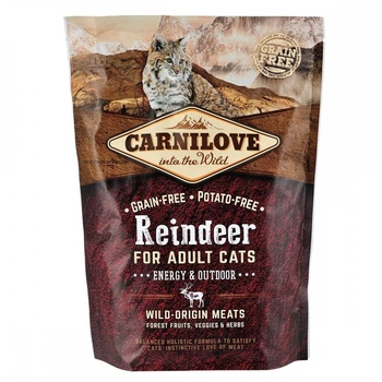 Сухой корм для кошек Carnilove Cat Energy and Outdoor с северным оленем 400 г (MLZ7503)