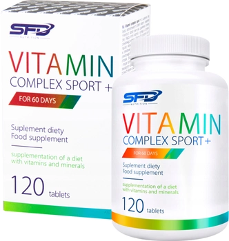 Комплекс вітамінів та мінералів SFD Vitamax Complex Sport+ 120 таблеток (5902837737553)