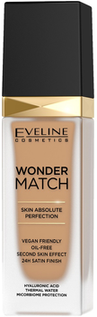 Тональна основа для обличчя Eveline Cosmetics Wonder Match 40 Sand розкішна підлаштовувальна 30 ml (5903416017783)