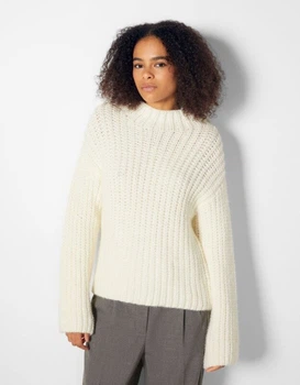 светр Bershka 7319/547/250 M Молочний