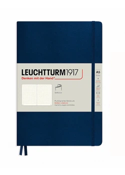 Блокнот Leuchtturm1917 Средний, Мягкая обложка, темно-синий, точка (362850)