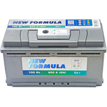 Автомобільний акумулятор NEW FORMULA 100Ah (+/-) 800EN (6002202220)