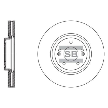 Тормозной диск HI-Q SD1132