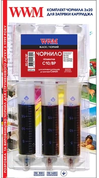 Заправочный набор WWM Canon PG-510/PG-512 (3х20 мл) Black Pigment (IR3.C10/BP)
