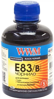 Чорнило WWM E83 Epson Stylus Photo T50/P50/PX660 200 мл Black (E83/B)