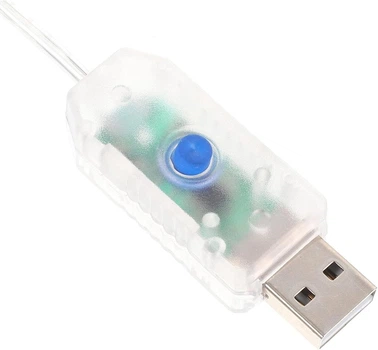 Кнопковий USB контролер з кабелем для гірлянд та світлодіодни стрічок
