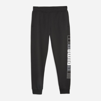 Spodnie dresowe męskie Puma Ess+ Logo Lab Sweatpants Fl Cl 67592001 L Czarne (4099683775103)