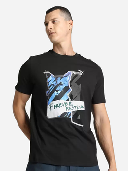 Футболка чоловіча Puma Graphics Photoprint Tee 67719201 S Чорна (4099683937471)