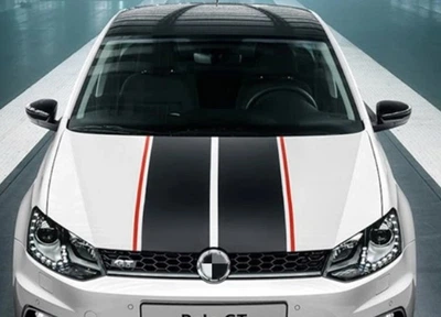 Полосы на капот и багажник ARB 3D TUNING STUDIO черно красные 1180х180х0.080мм=3штуки