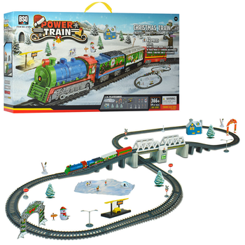 Детская Железная дорога новогодняя A-Toys 21812 366 см