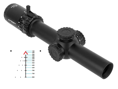 Прицел оптический Primary Arms SLx 1-6×24 SFP сетка ACSS Aurora 5.56/.308 Meter с подсветкой