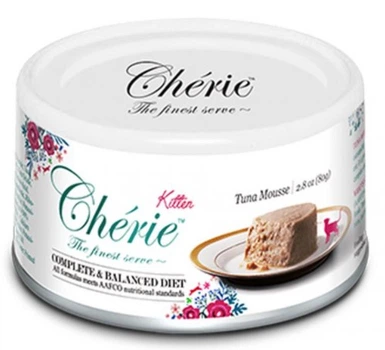 Влажный корм для котят Cherie Complete&Balanced Tuna Мусс из тунца, 80 г (4712937600715)
