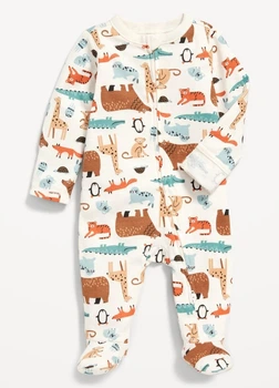 Человечек детский - белый со зверями Old Navy 62см 3-6 Месяцев (752175)