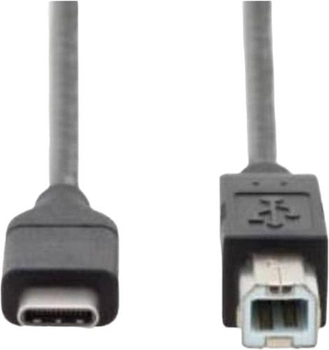 Kabel Digitus Typ USB Type-C – USB Type-B 1.8 m Black (4016032437536)