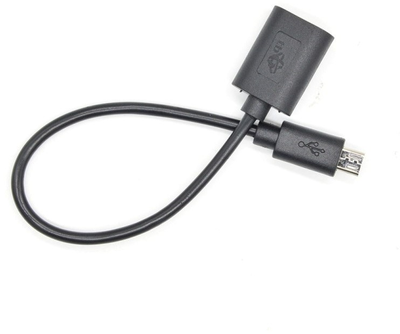 Адаптер TB OTG micro-USB – USB Type-A 15 см Black (5901500505987)