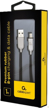 Кабель Gembird USB-A 2.0 – Lightning 1 м Black (8716309106375)