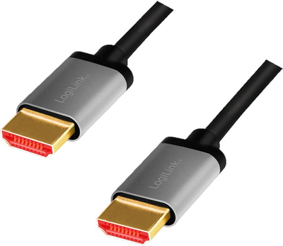 Kabel Logilink HDMI – HDMI 2.1 8K 60 Hz Aluminiowy 2 m Black (4052792062182)